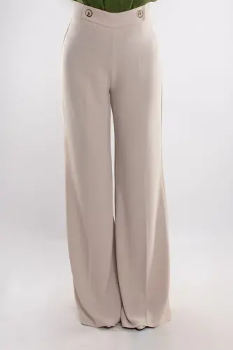 7512 Wide Leg Crepe Trousers - 3
