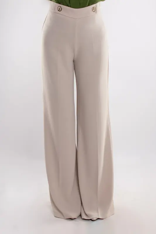 7512 Wide Leg Crepe Trousers - 3