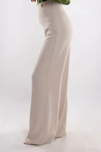 7512 Wide Leg Crepe Trousers - 4