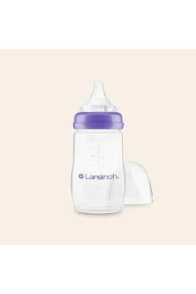 75590 Natural Wave Silicone Nipple Baby Bottle 240 ml - LANSINOH (1)
