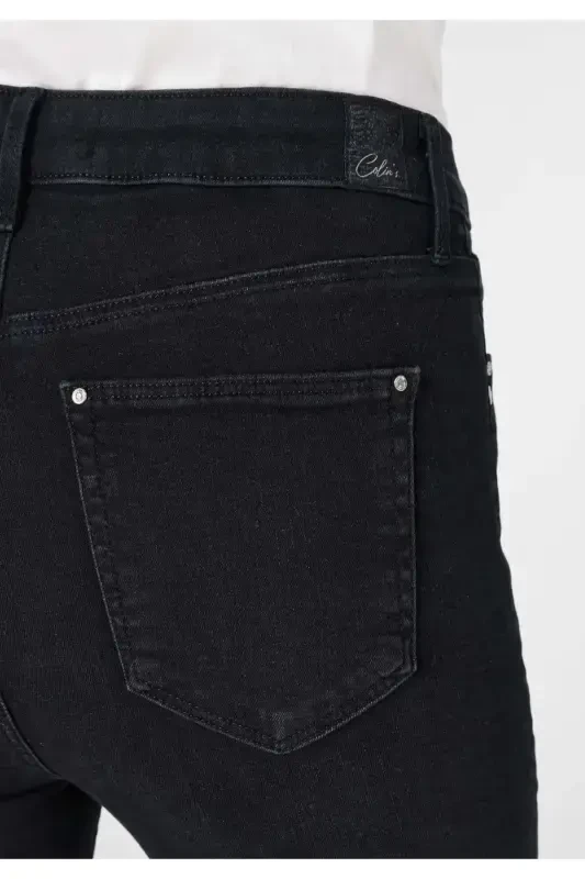 759 Lara Super Slim Fit Regular Waist Skinny Leg Black Women's Jeans - 6