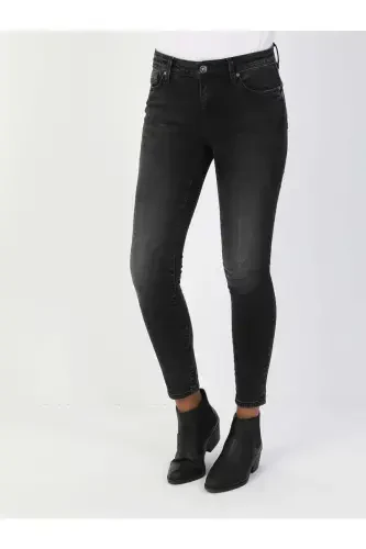 759 Lara Женские джинсы скинни Super Slim Fit серого цвета - 1