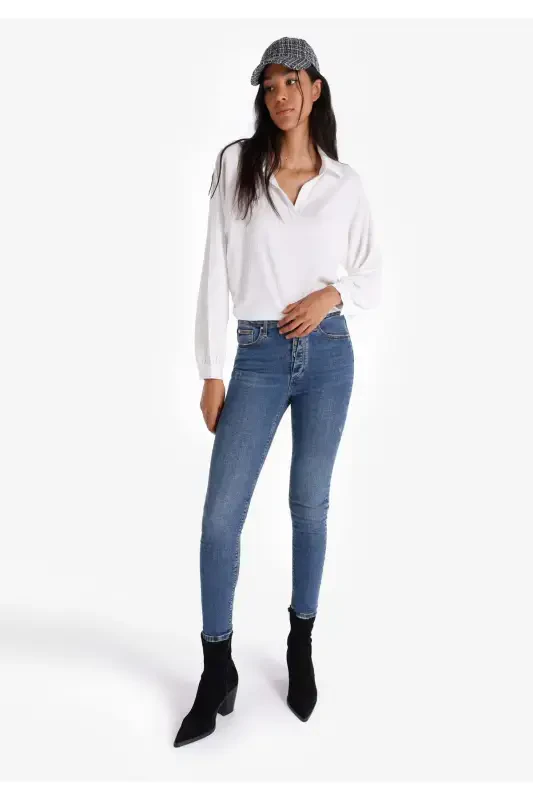 759 Женские синие джинсы Lara Slim Fit - COLIN’S