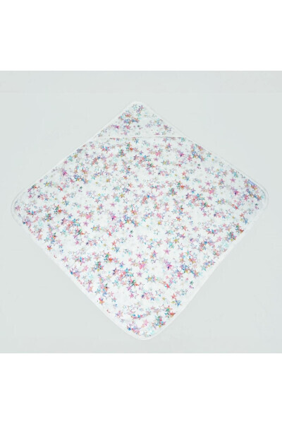 75x75 Colourful Stars Muslin Swaddle 1 Piece - 3