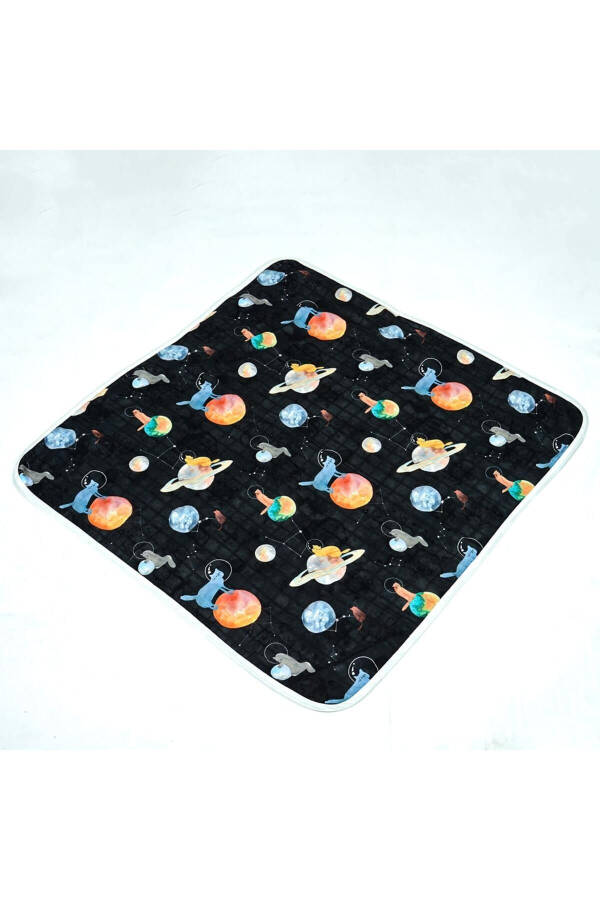 75x75 Galaxy Cat Muslin Swaddle 1 Piece - 2