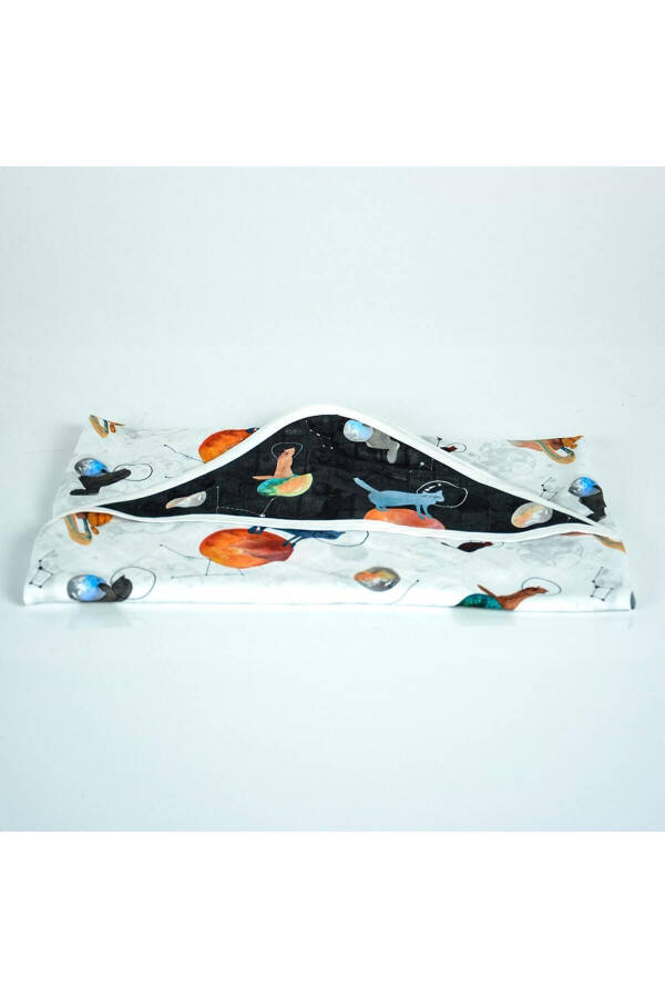 75x75 Galaxy Cat Muslin Swaddle 1 Piece - 4