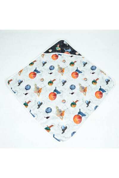 75x75 Galaxy Cat Muslin Swaddle 1 Piece - 3