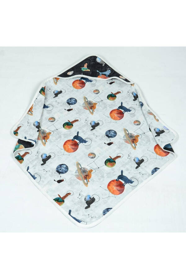 75x75 Galaxy mushukli Muslin kundak 1 dona. - 1