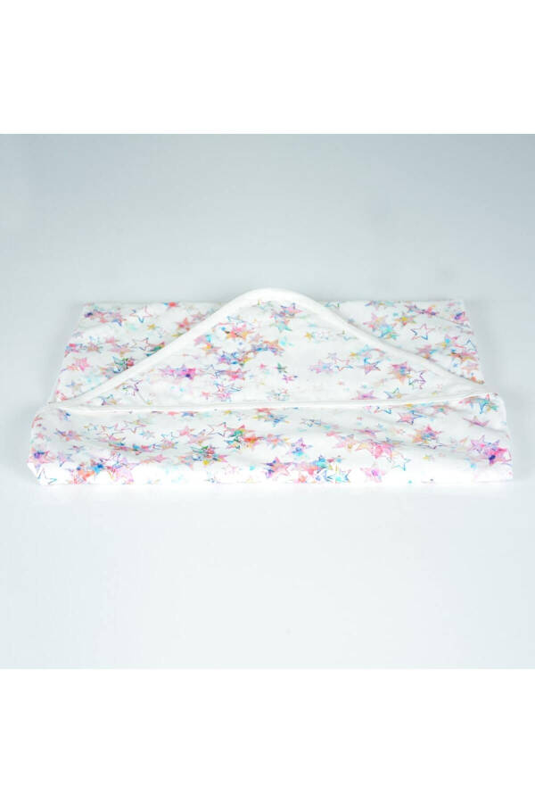 75x75 Rangli Yulduzlar Muslin Kundak 1 Dona - 1