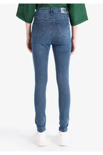 760 Diana high waisted skinny fit blue women's jeans. - COLIN’S (1)