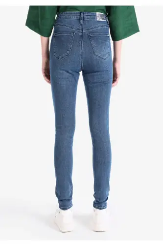 760 Diana high waisted skinny fit blue women's jeans. - COLIN'S (1)