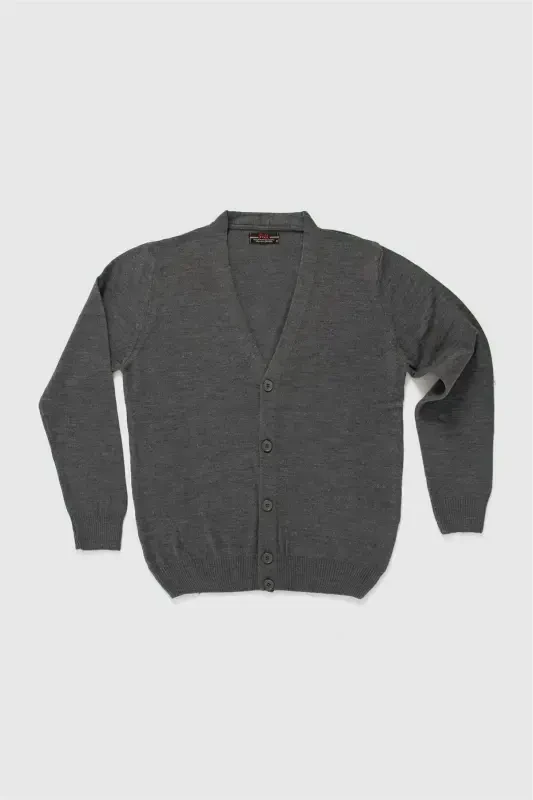 76000 Seasonal Knit Cardigan-Dark Grey - 6