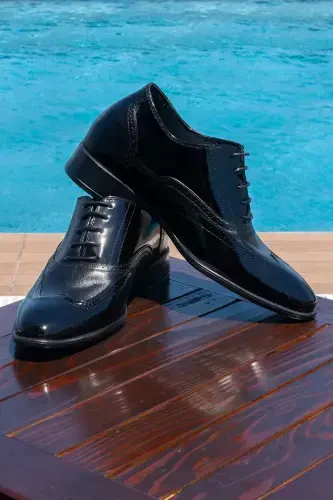 +7/9 Cm Bo'yini Uzaytiruvchi Yashirin To'piq Qo'lda Tikilgan Haqiqiy Teri Brogue Klassik Poyafzallar, To'y Poyafzallari - ELEVOLD (1)