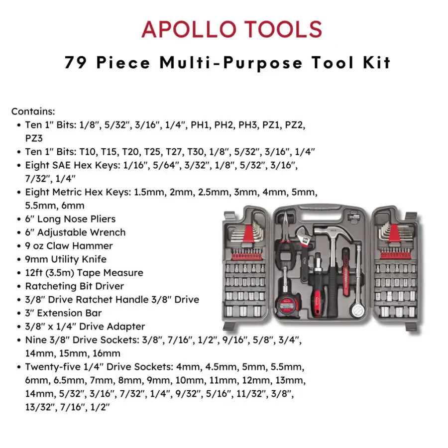79 Piece Multi-Purpose Tool Kit - DT9411 - 4