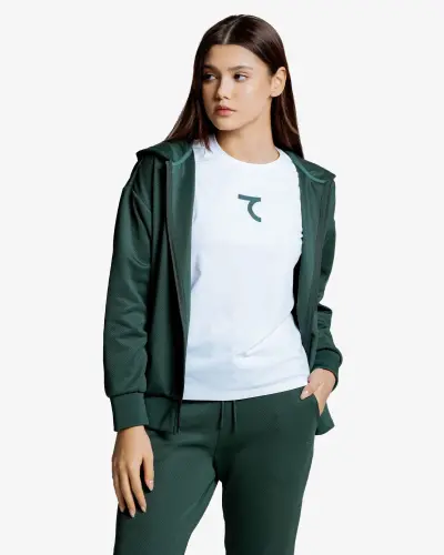 7BREEZE Hoodie - DARK GREEN - 7SABER (1)