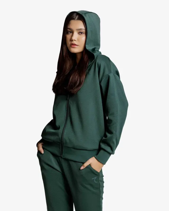 7BREEZE Hoodie - DARK GREEN - 1