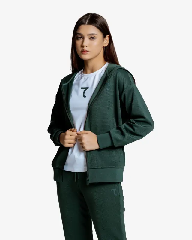 7BREEZE Hoodie - DARK GREEN - 3
