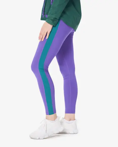 7CZEN Leggings - ФИОЛЕТОВЫЙ / ЗЕЛЁНЫЙ - 3