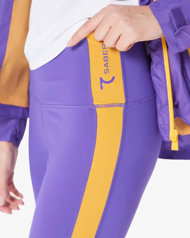 7CZEN Leggings - PURPLE / YELLOW - 5