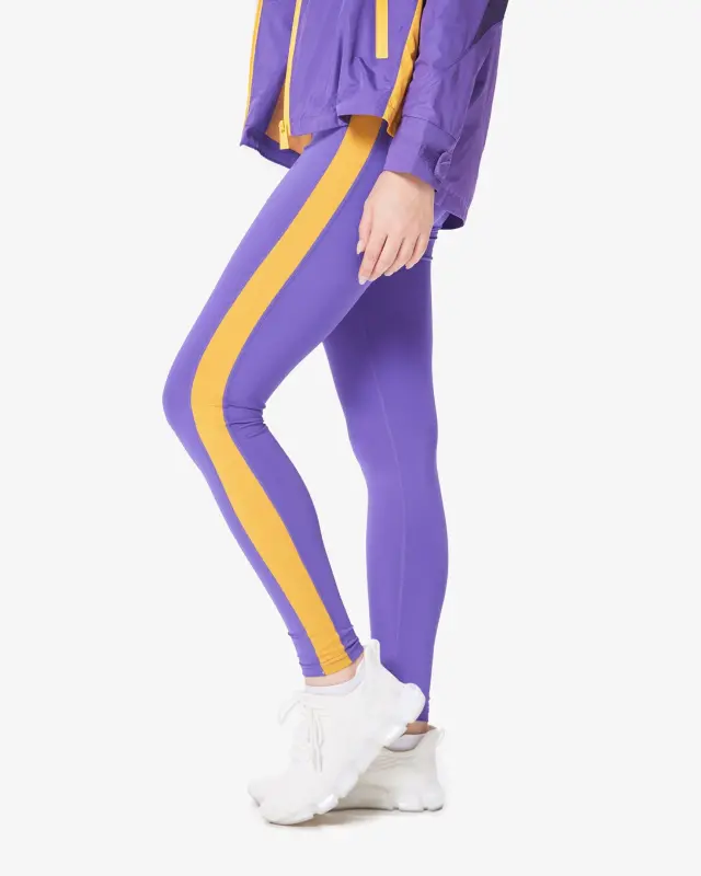7CZEN Leggings - PURPLE / YELLOW - 2