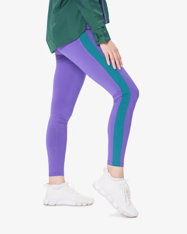 7CZEN Leggings - ФИОЛЕТОВЫЙ / ЗЕЛЁНЫЙ - 4