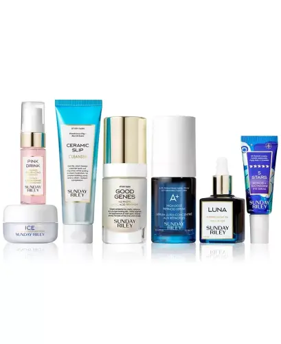 7-Pc. Go To Bed With Me Complete Evening Routine Skincare Set - SUNDAY RILEY (1)