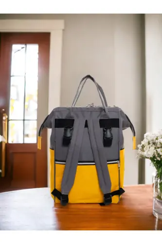 7’LI SEVIMLI AYILAR DOĞUM SETI (10 LU HASTANE ÇIKIŞ,ÇANTA,PORTBEBE,KUNDAK,BATTANIYE,MENDIL,ÇORAP SET)-BEJ - 5