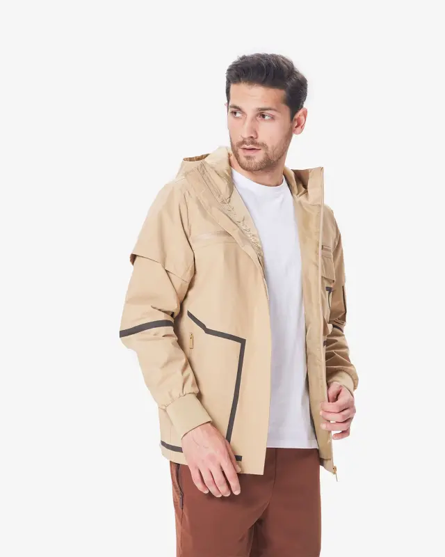 7RAW Windbreaker - BEIGE-BROWN - 3