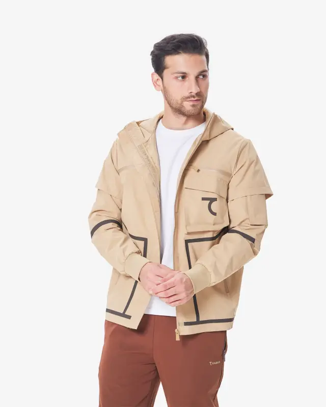 7RAW Windbreaker - BEIGE-BROWN - 4