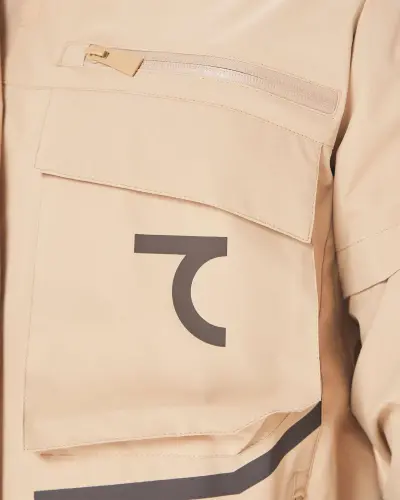 7RAW Windbreaker - BEIGE-BROWN LINE - 14