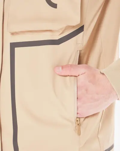 7RAW Windbreaker - BEIGE-BROWN LINE - 12