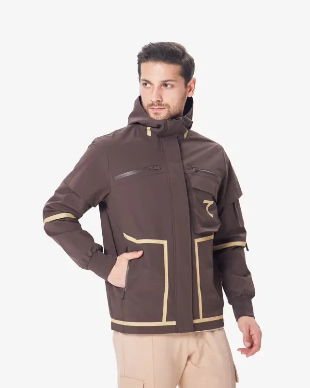 7RAW Windbreaker - DARK BROWN BEIGE - 3