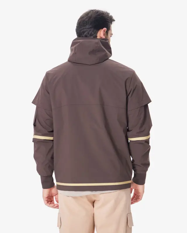 7RAW Windbreaker - DARK BROWN BEIGE - 8