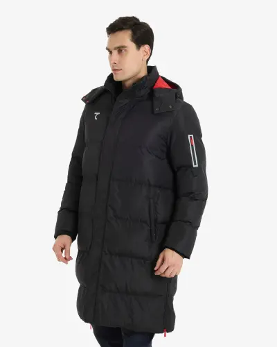 7SABER Arctic Flow Parka Ceket - SİYAH - 7