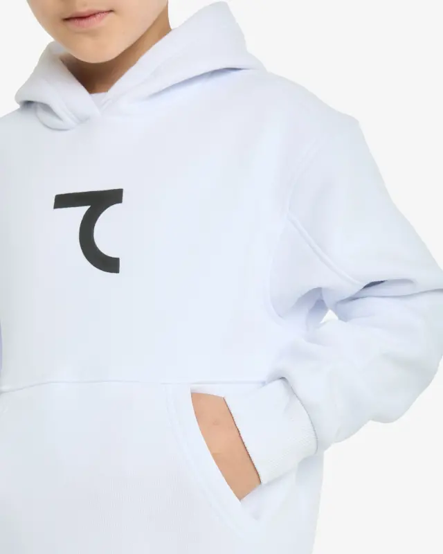 7SABER Street Core Kapüşonlu Sweatshirt - BEYAZ - 3