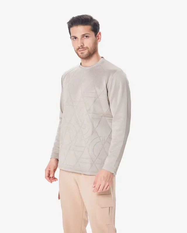 7SABER Sweatshirt - BEIGE - 2