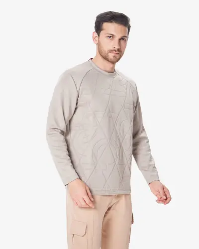 7SABER Sweatshirt - BEIGE - 3