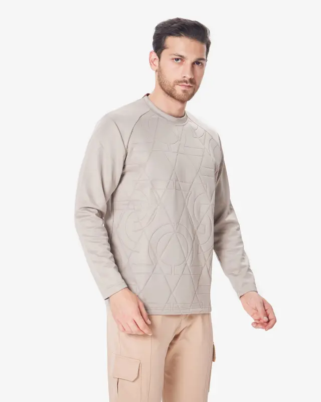 7SABER Sweatshirt - BEIGE - 3