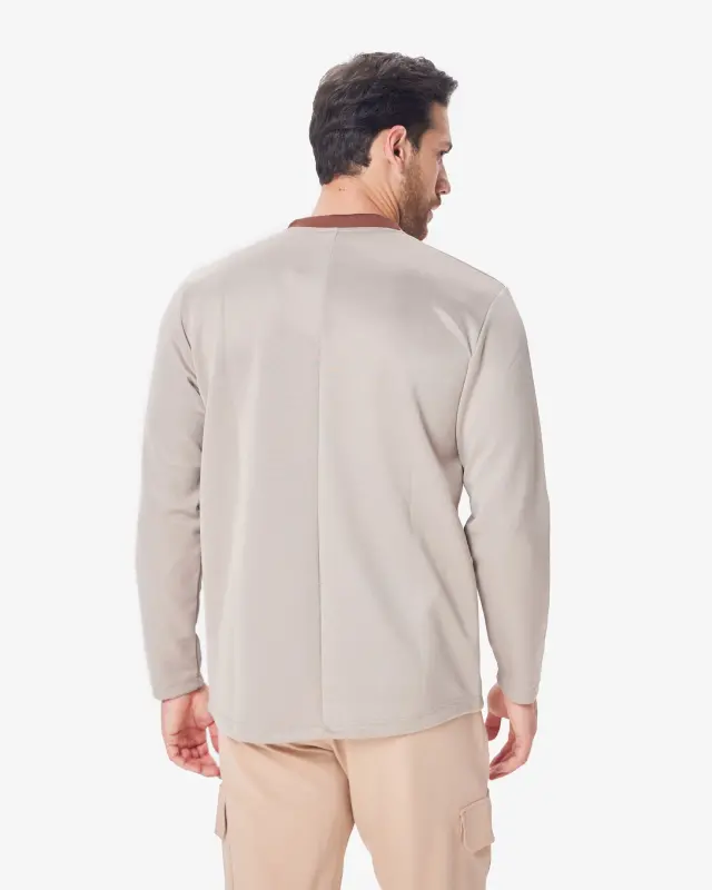 7SABER Sweatshirt - BEIGE - 4