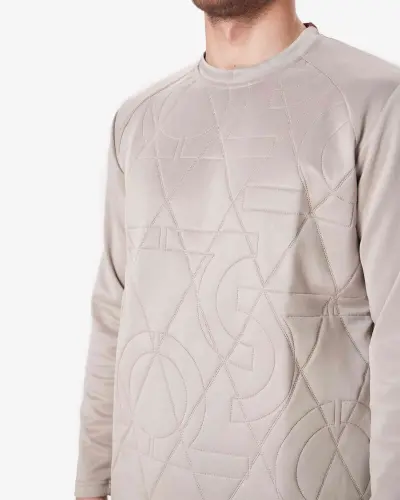 7SABER Sweatshirt - BEIGE - 5