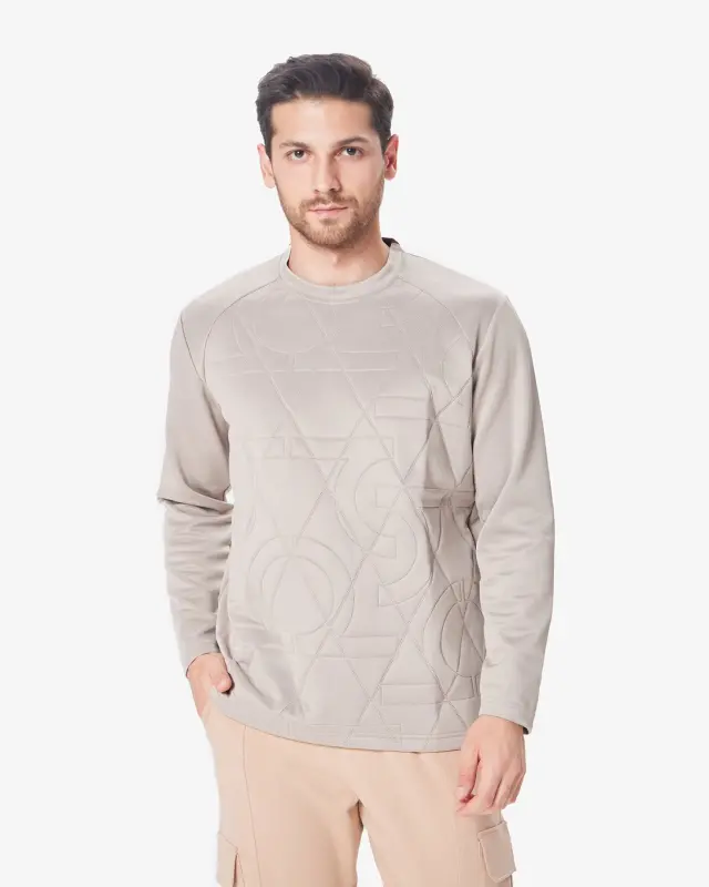 7SABER Sweatshirt - BEIGE - 1