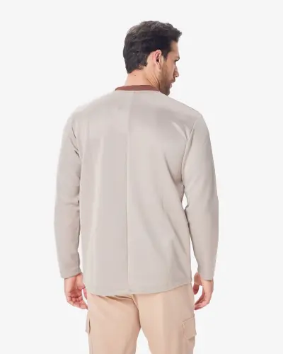 7SABER Sweatshirt - BEIGE - 4