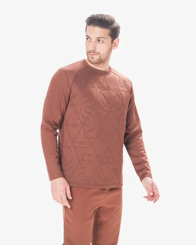 7SABER Sweatshirt - KOYU KAHVE - 3