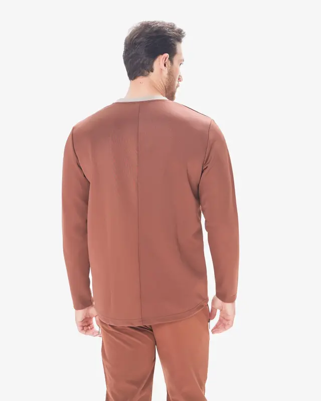 7SABER Sweatshirt - DARK BROWN - 7SABER