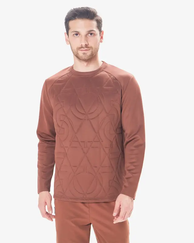 7SABER Sweatshirt - TO'Q JIGAR RANG - 7SABER