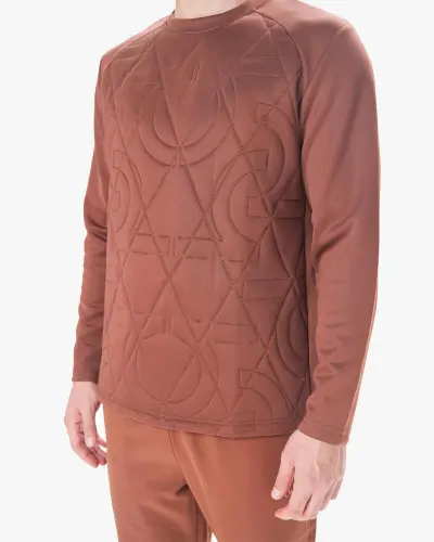 7SABER Sweatshirt - TO'Q JIGAR RANG - 5