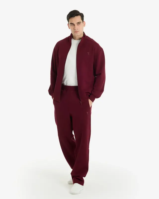 7SABER Urban Ease Sports Suit - BURGUNDY - 2