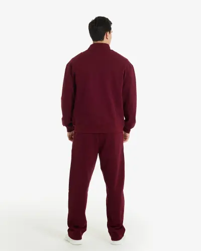 7SABER Urban Ease Sports Suit - BURGUNDY - 4