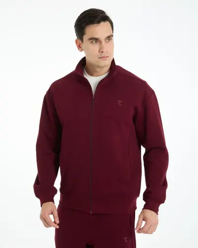 7SABER Urban Ease Sports Suit - BURGUNDY - 8