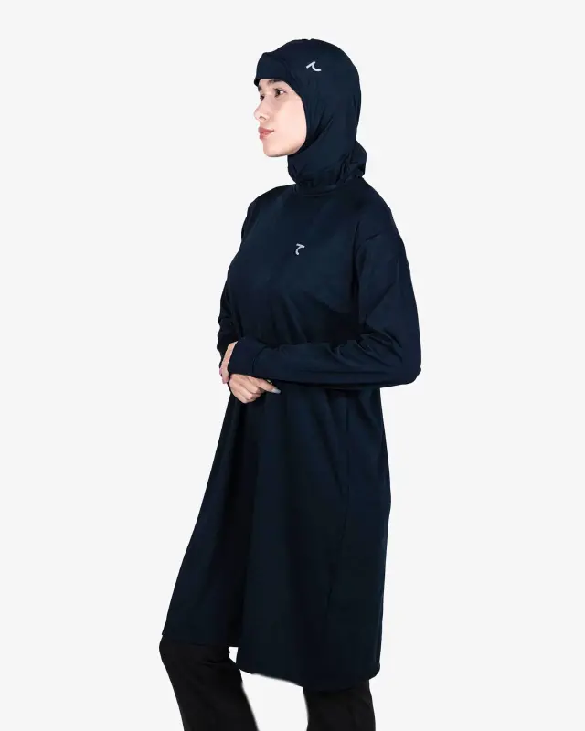 7SHE Spor Tunik Başörtüsü - MAVİ - 3